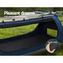 Weisshorn Swag King Single Camping Swags Canvas Free Standing Dome Tent Blue