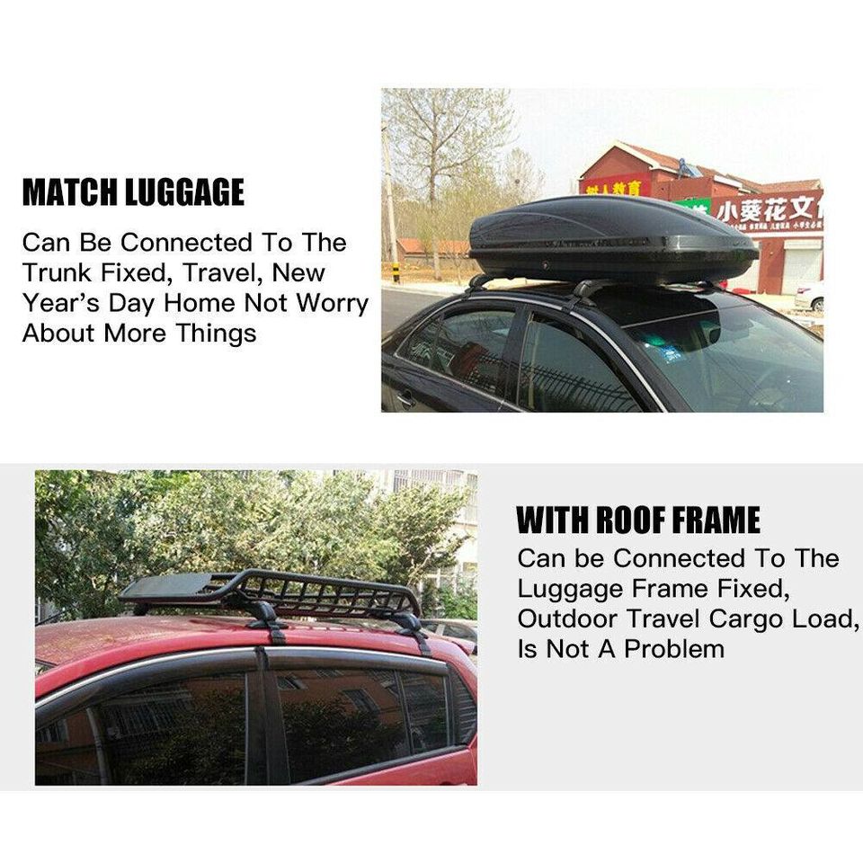 Universal Car Top Roof Rack Cross Bars Aluminum Alloy Aero Lockable 100CM AU