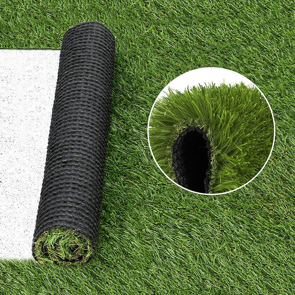 Artificial Grass Synthetic Fake Lawn Turf 2mx5m Plant 4-coloured 30mm