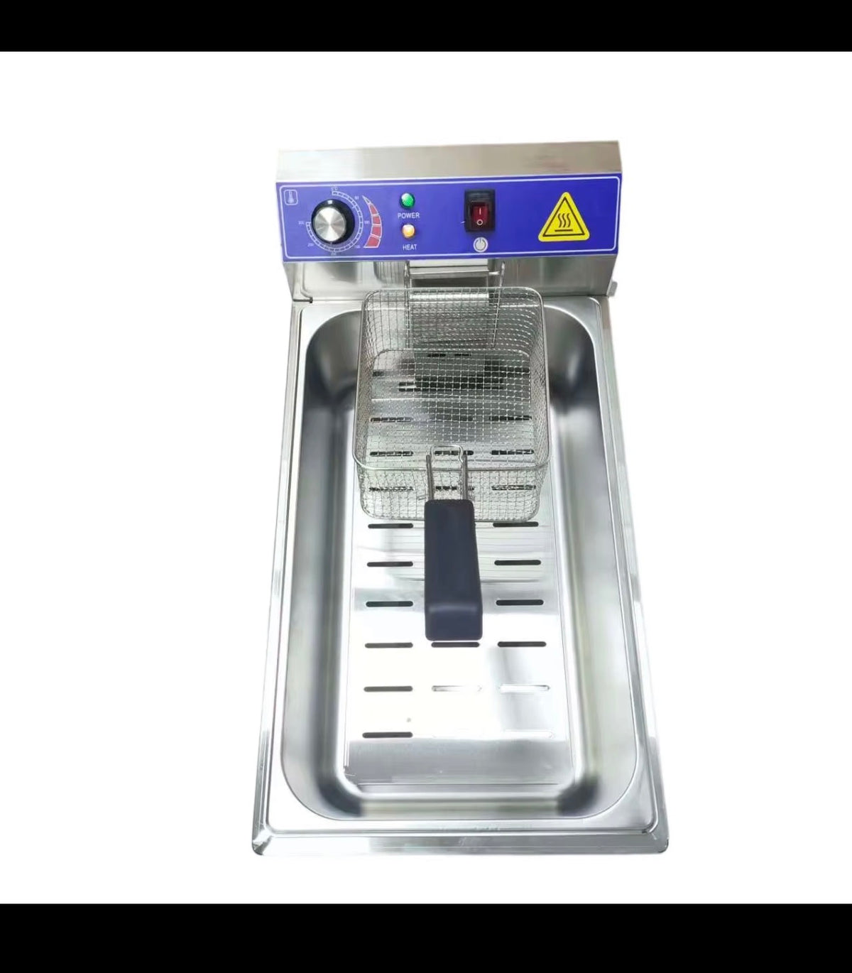 12L Commercial Electric Deep Fryer – 3200W Stainless Steel Twisty Potato Fryer