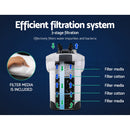 1850lph canister filter New with media and uv light