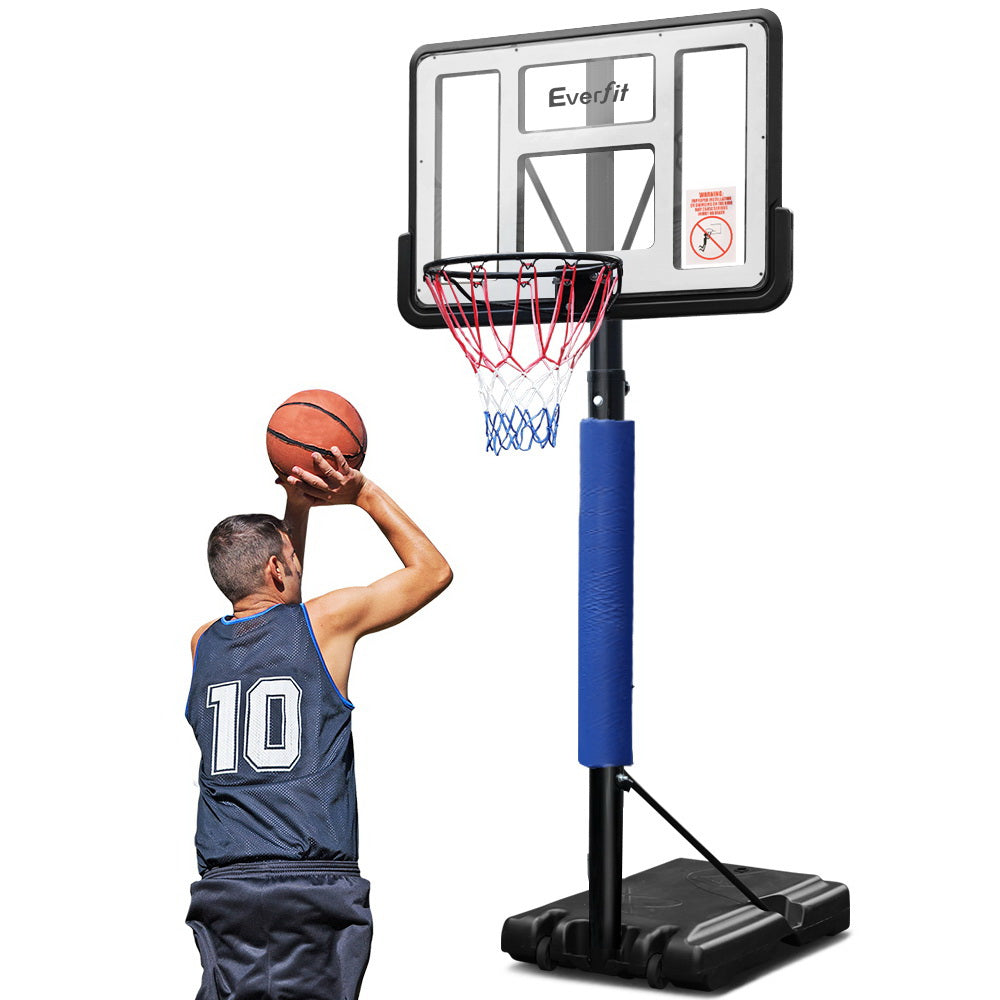 3.05m Portable Basketball Hoop Stand (Blue)