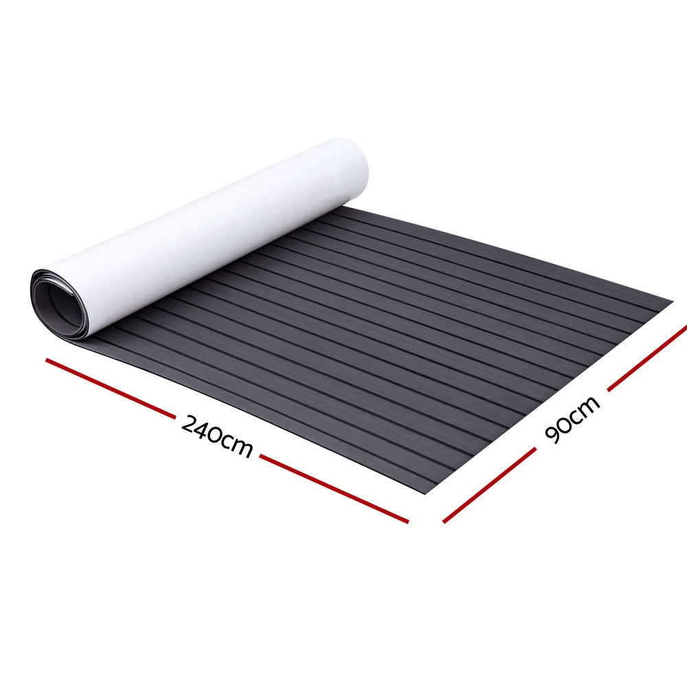 EVA Foam Boat Flooring Mat, 240 x 90cm (Dark Grey)