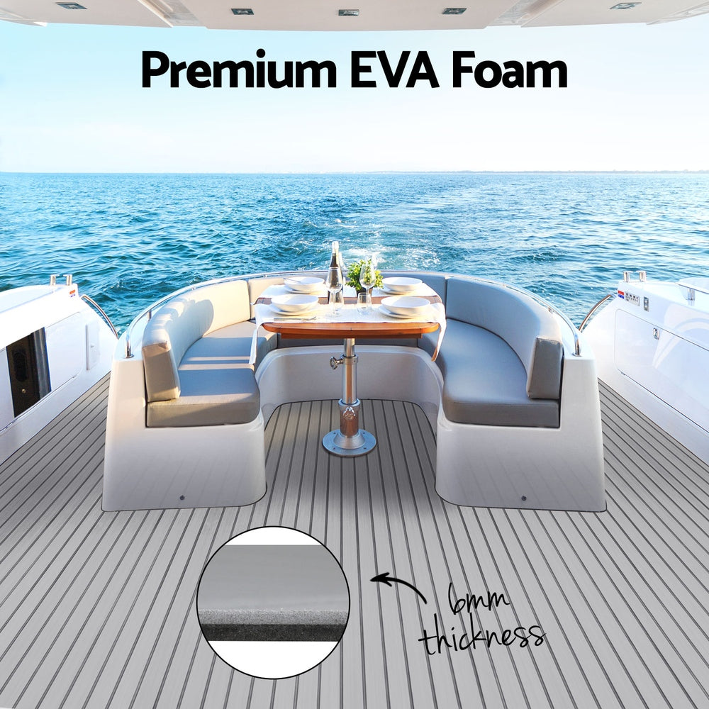EVA Foam Boat Flooring Mat, 240 x 90cm (Light Grey)
