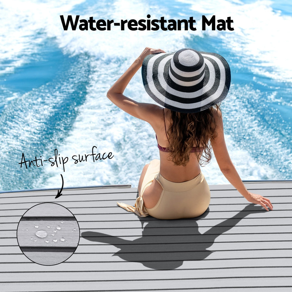 EVA Foam Boat Flooring Mat, 240 x 90cm (Light Grey)