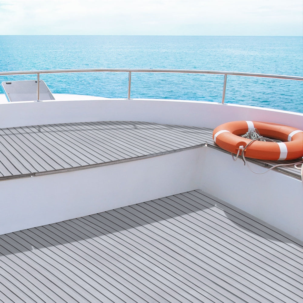 EVA Foam Boat Flooring Mat, 240 x 90cm (Light Grey)