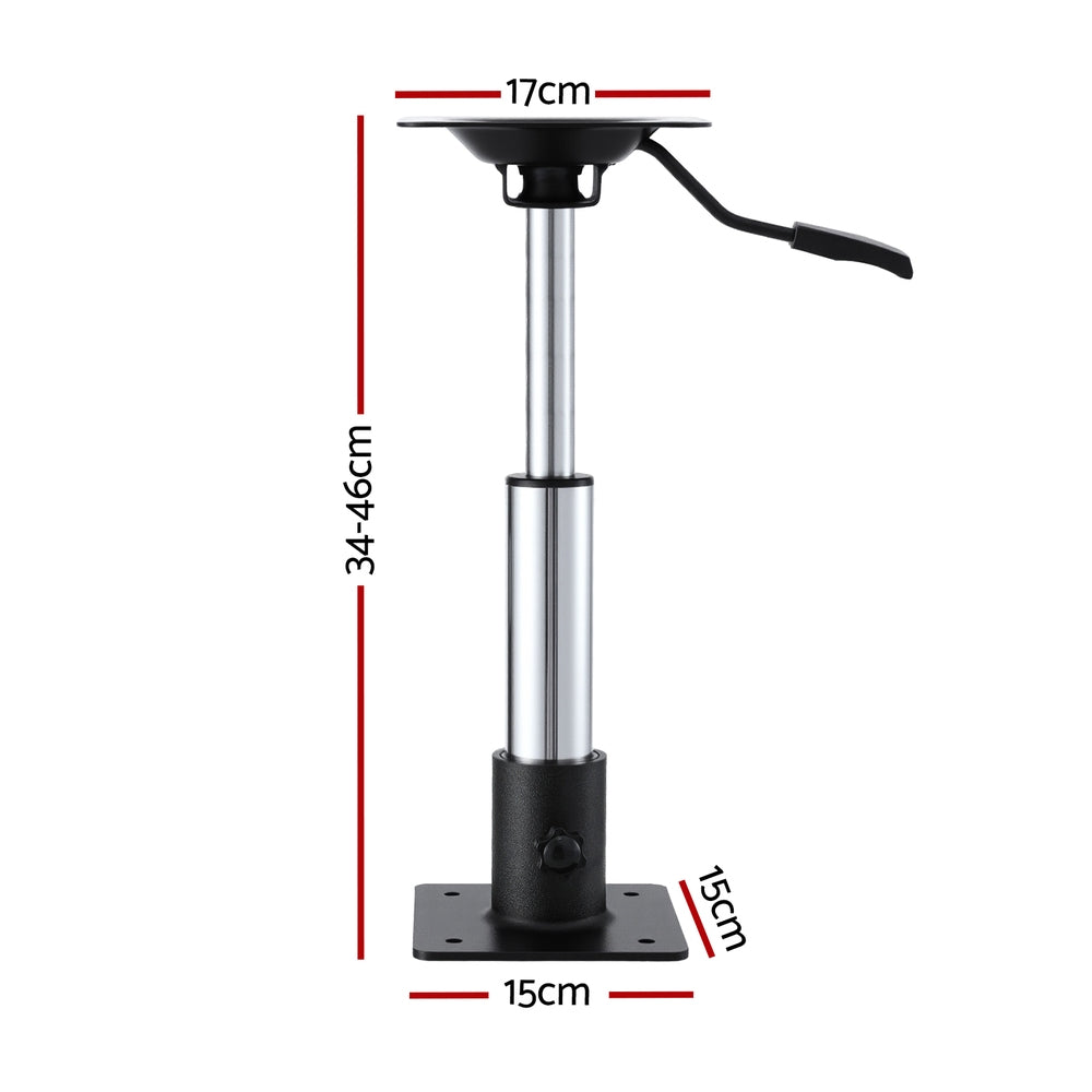 Adjustable Gas Lift Boat Seat Pedestal, 34-46cm