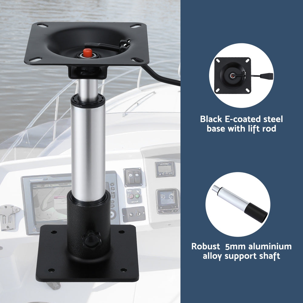 Adjustable Gas Lift Boat Seat Pedestal, 34-46cm
