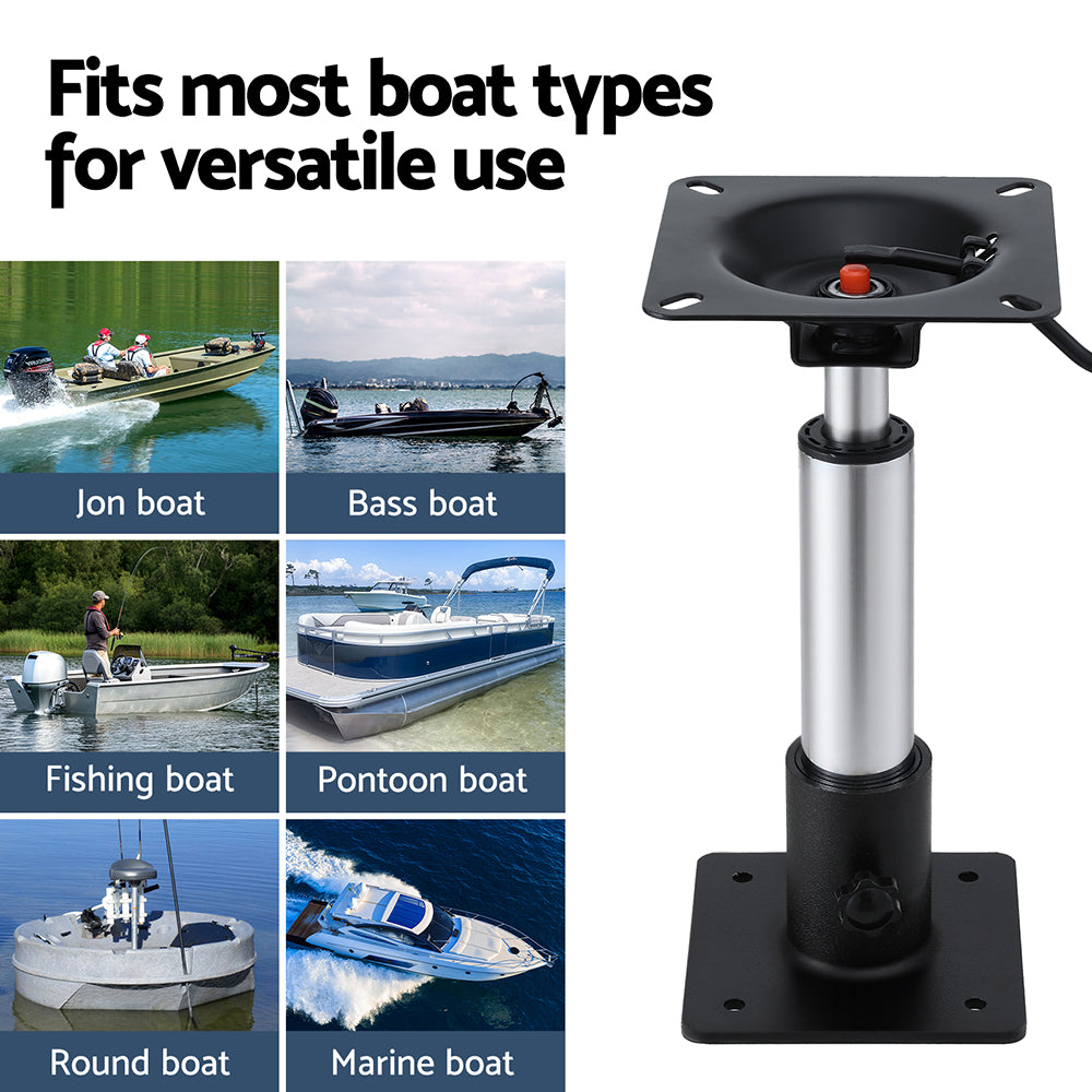 Adjustable Gas Lift Boat Seat Pedestal, 34-46cm