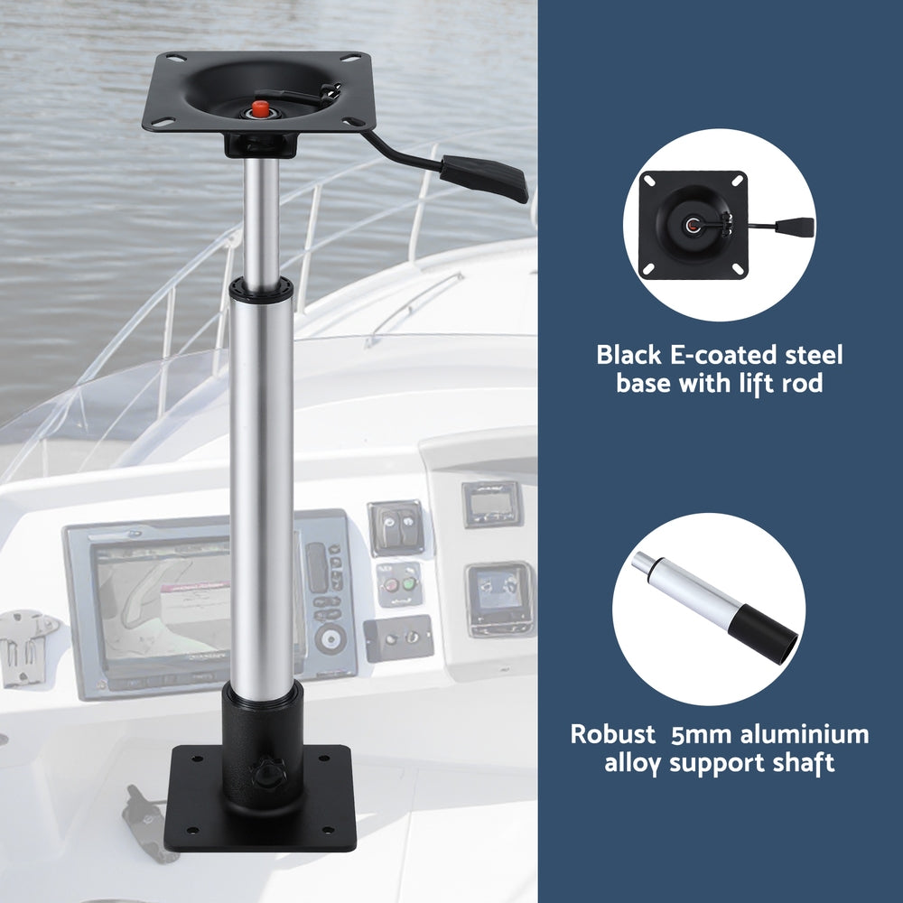 Adjustable Gas Lift Boat Seat Pedestal, 55-75cm