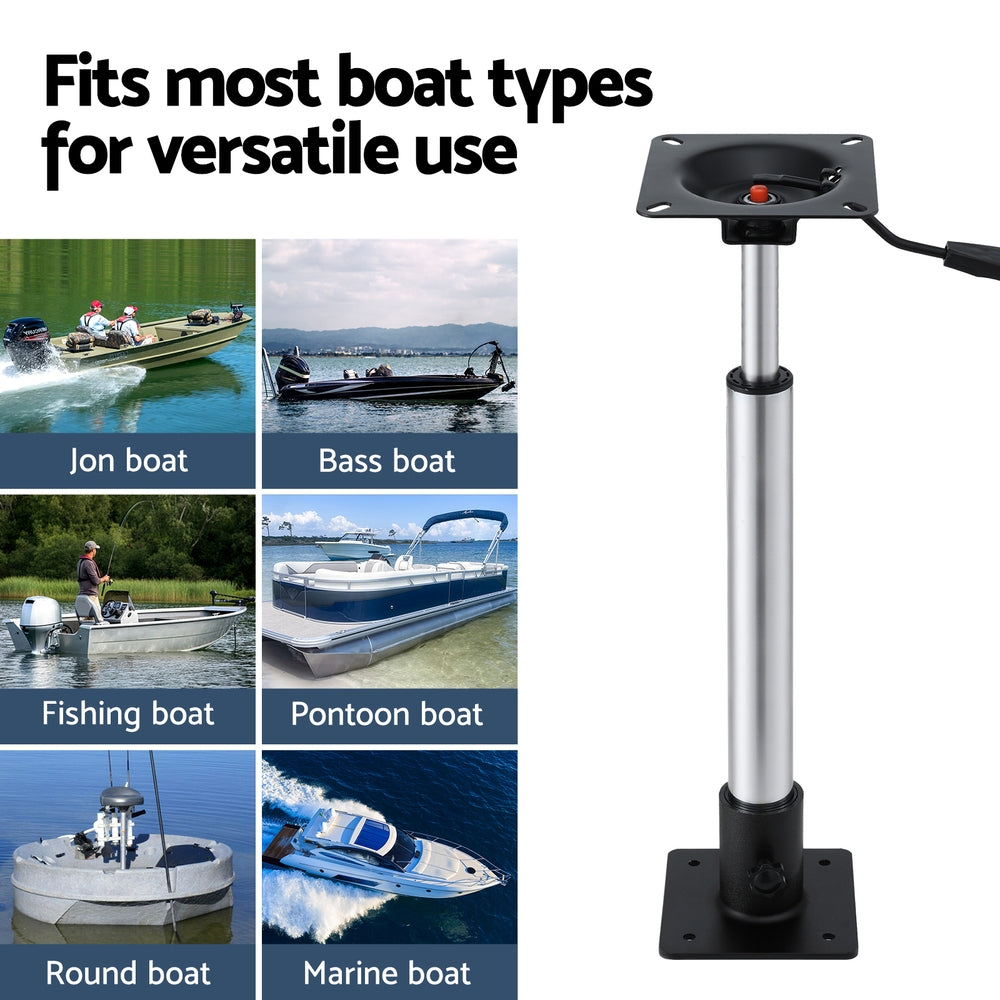 Adjustable Gas Lift Boat Seat Pedestal, 55-75cm