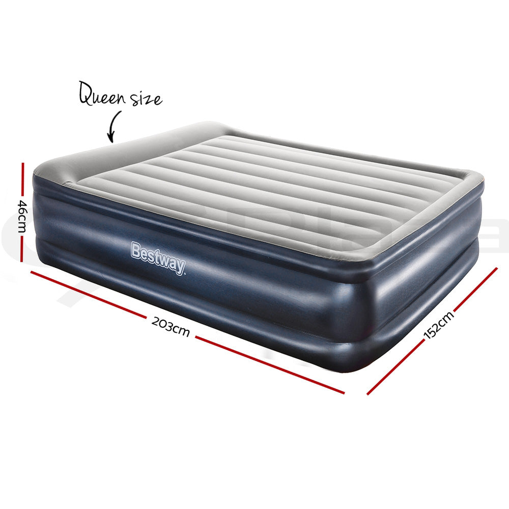Air Bed Inflatable King Queen Single Bed Mattress Sleeping Mat with Pump