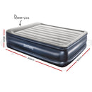 ✅Air Bed Inflatable King Queen Single Bed Mattress Sleeping Mat with Pump