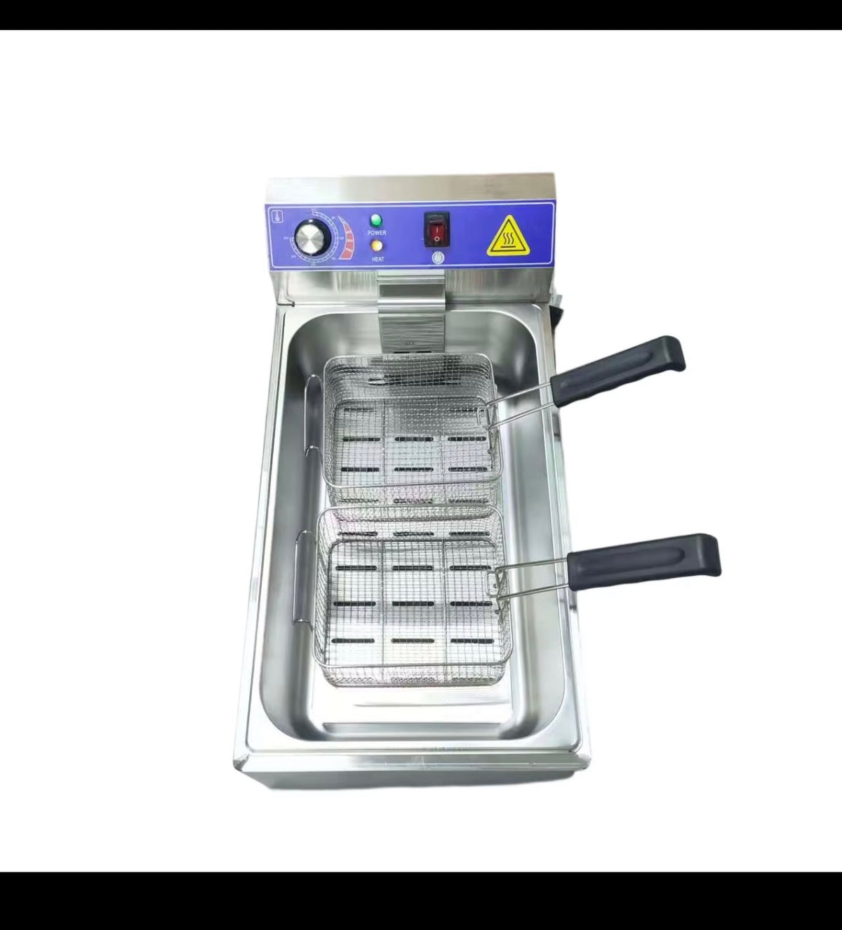 12L Commercial Electric Deep Fryer – 3200W Stainless Steel Twisty Potato Fryer