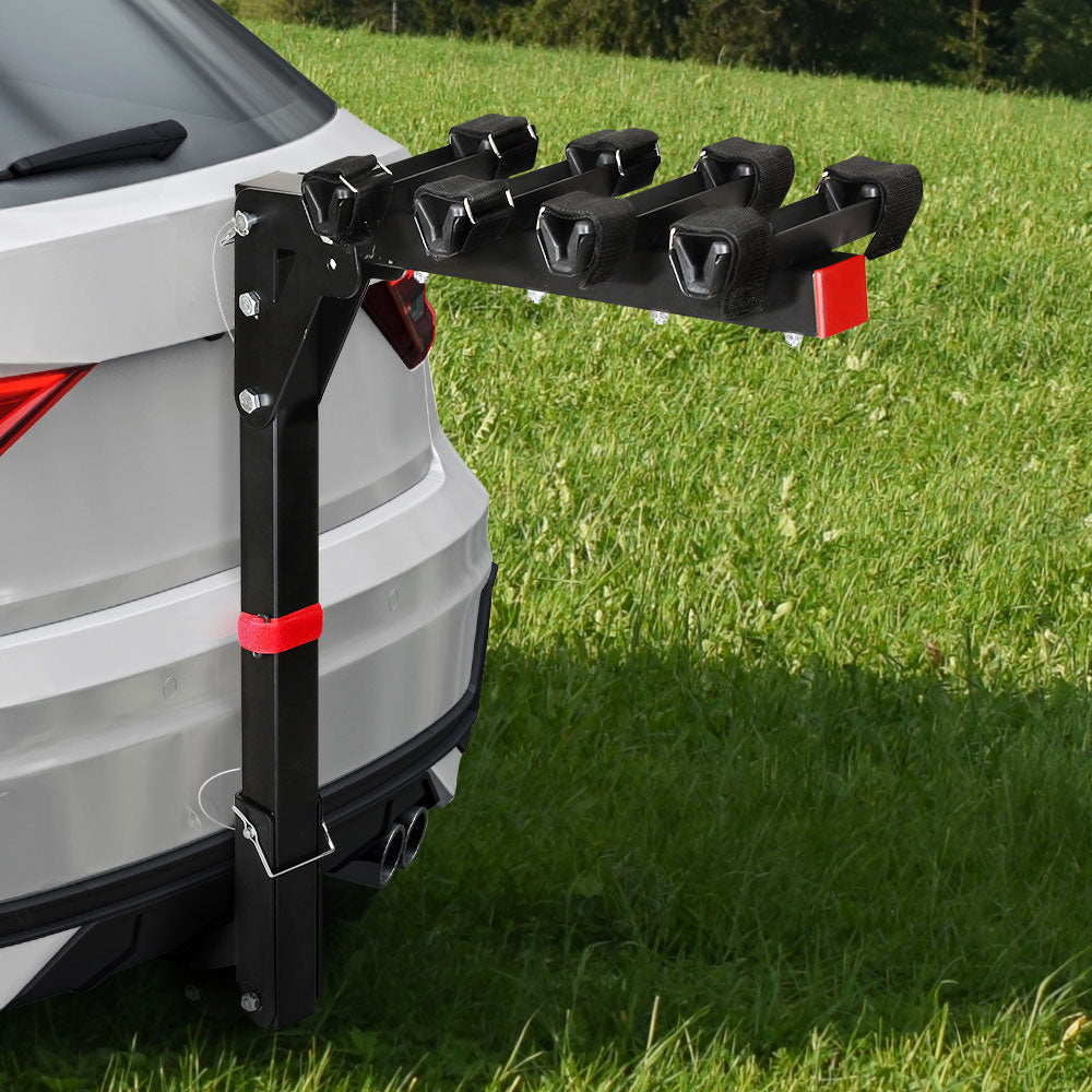 Foldable 4 Bike Carrier Rack, 2" Hitch Mount