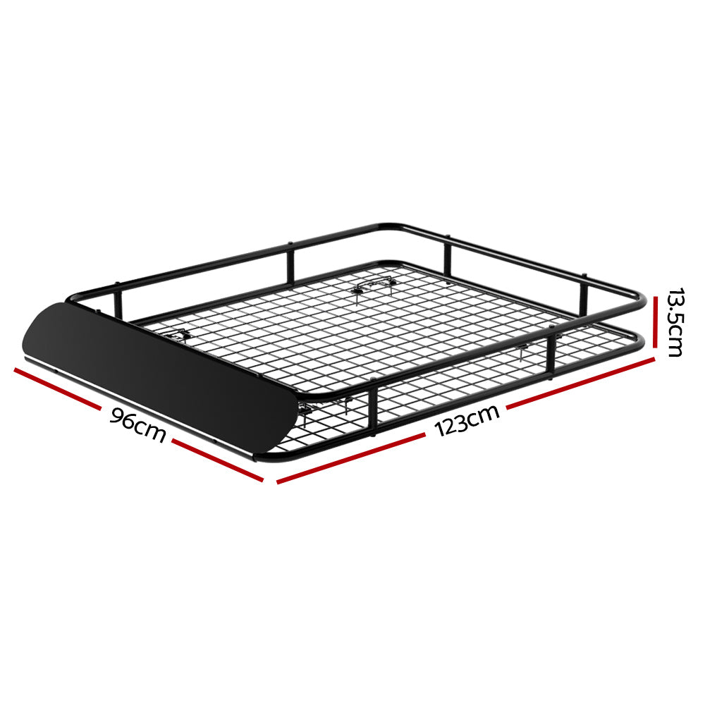 Universal Roof Rack Cargo Basket, 123cm (Black)