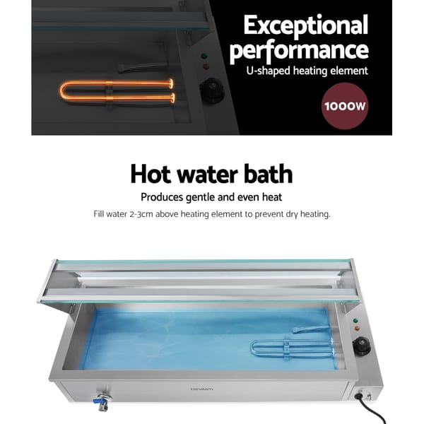 Bain Marie food warmer 3 tray new
