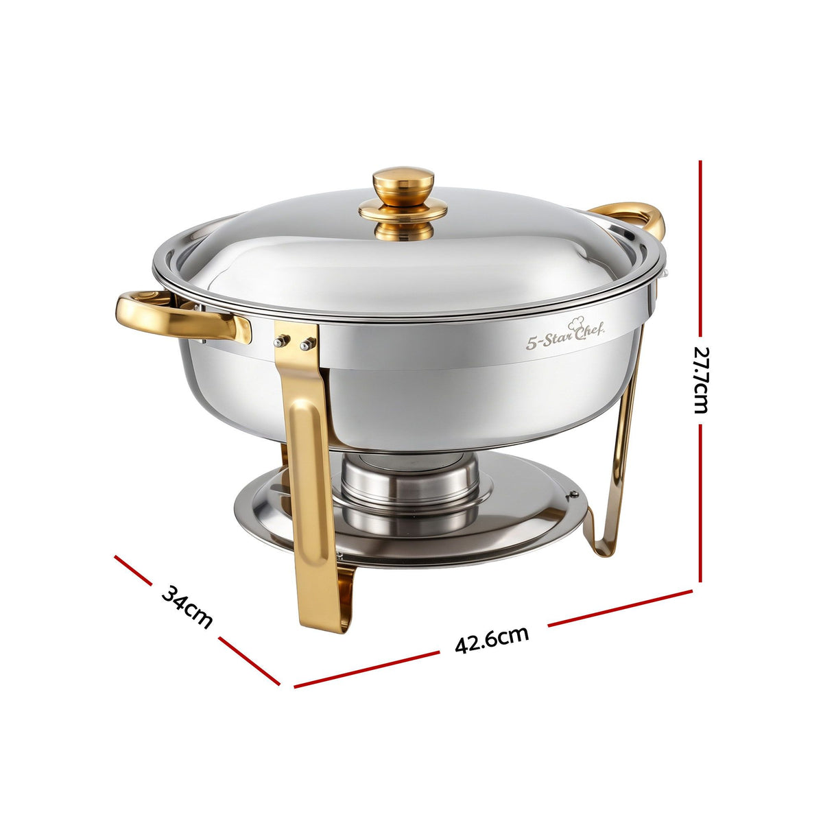 5L Chafing Dish Buffet Food Warmer, Set of 2