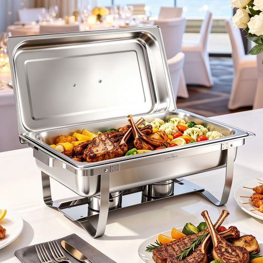 9L Chafing Dish Buffet Food Warmer, 1 Pan