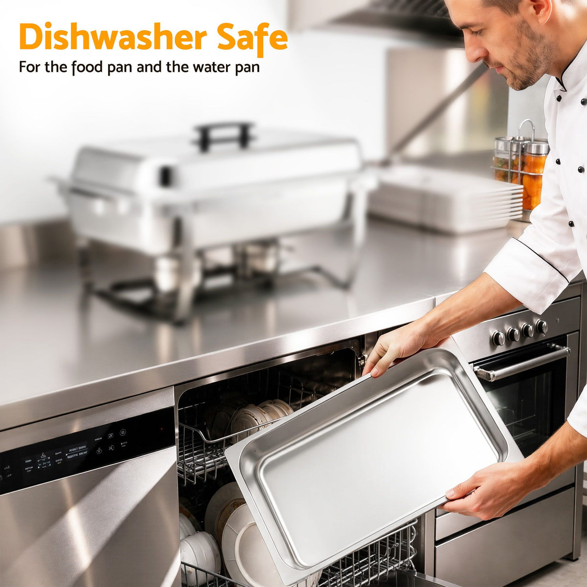 9L Chafing Dish Buffet Food Warmer, 1 Pan
