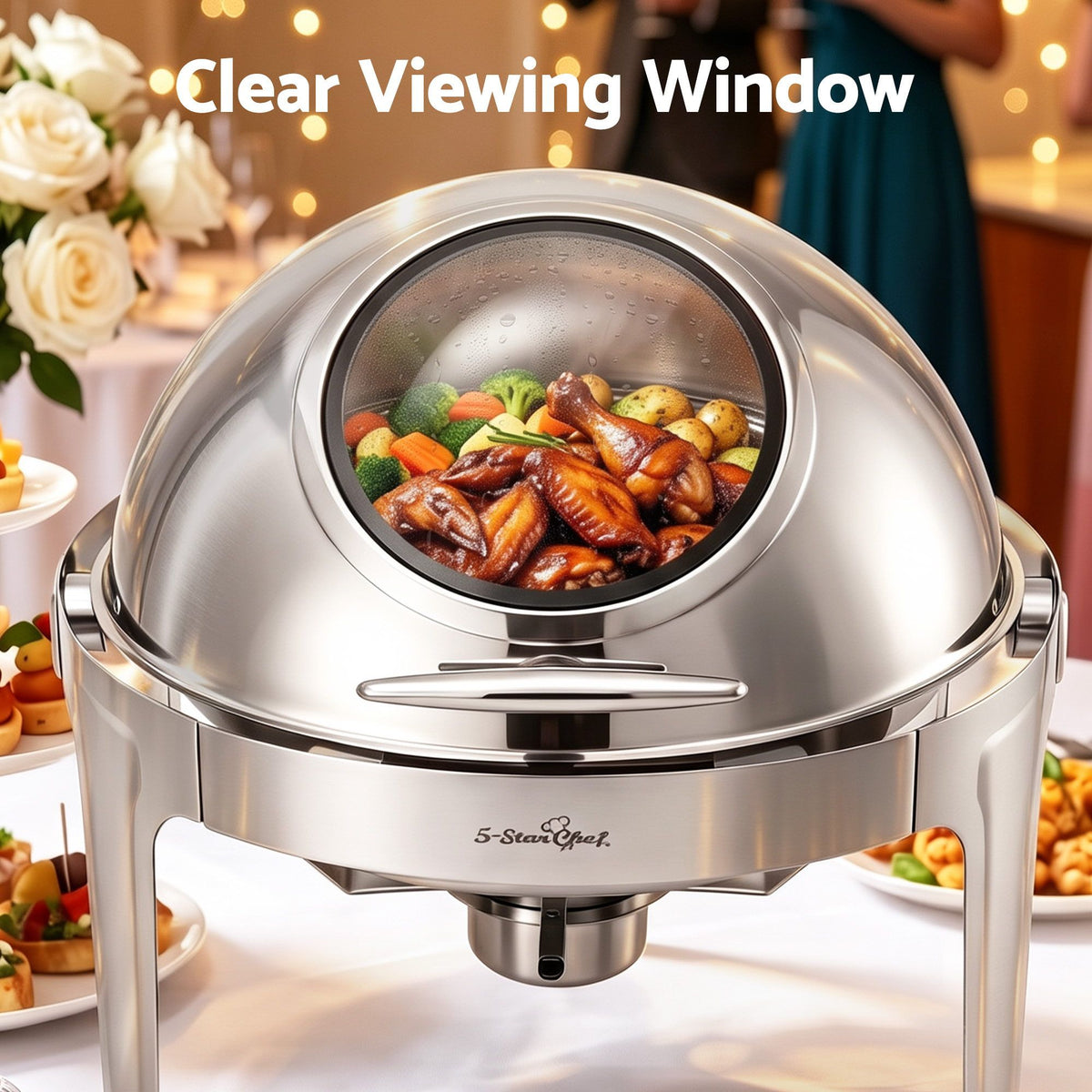 9L Round Chafing Dish Buffet Food Warmer