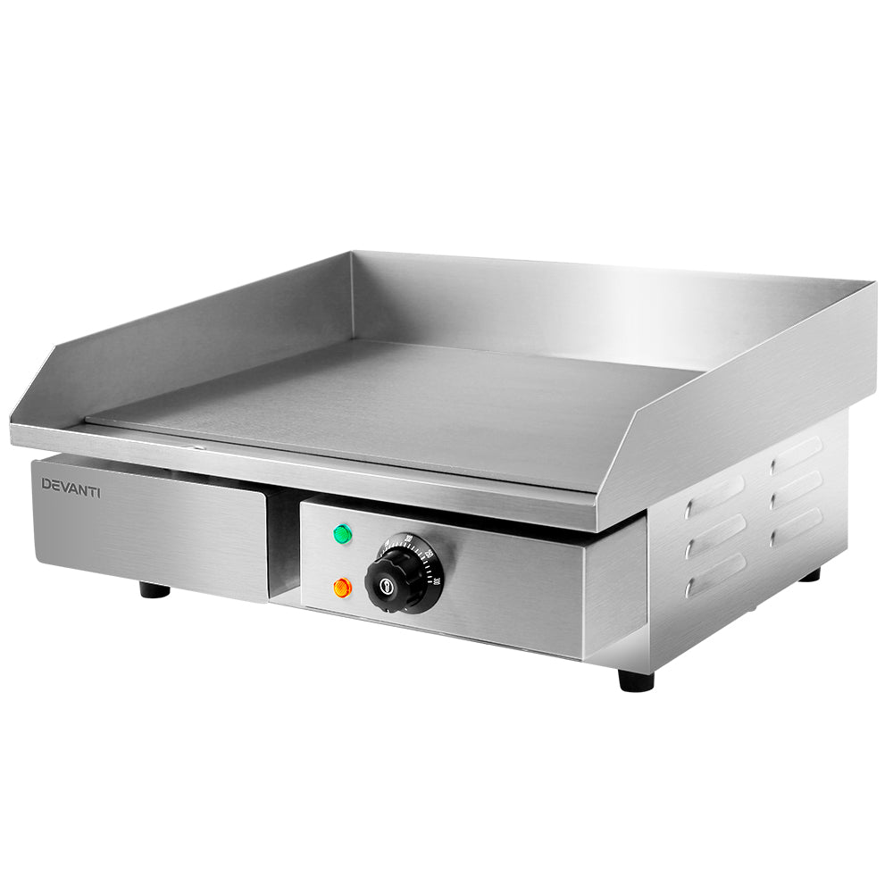 55cm Commercial Electric Griddle BBQ Grill Plate, 3000W