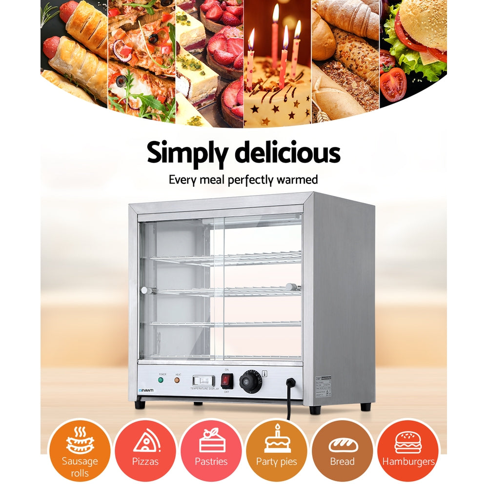 54cm Commercial Hot Food Display Showcase Cabinet