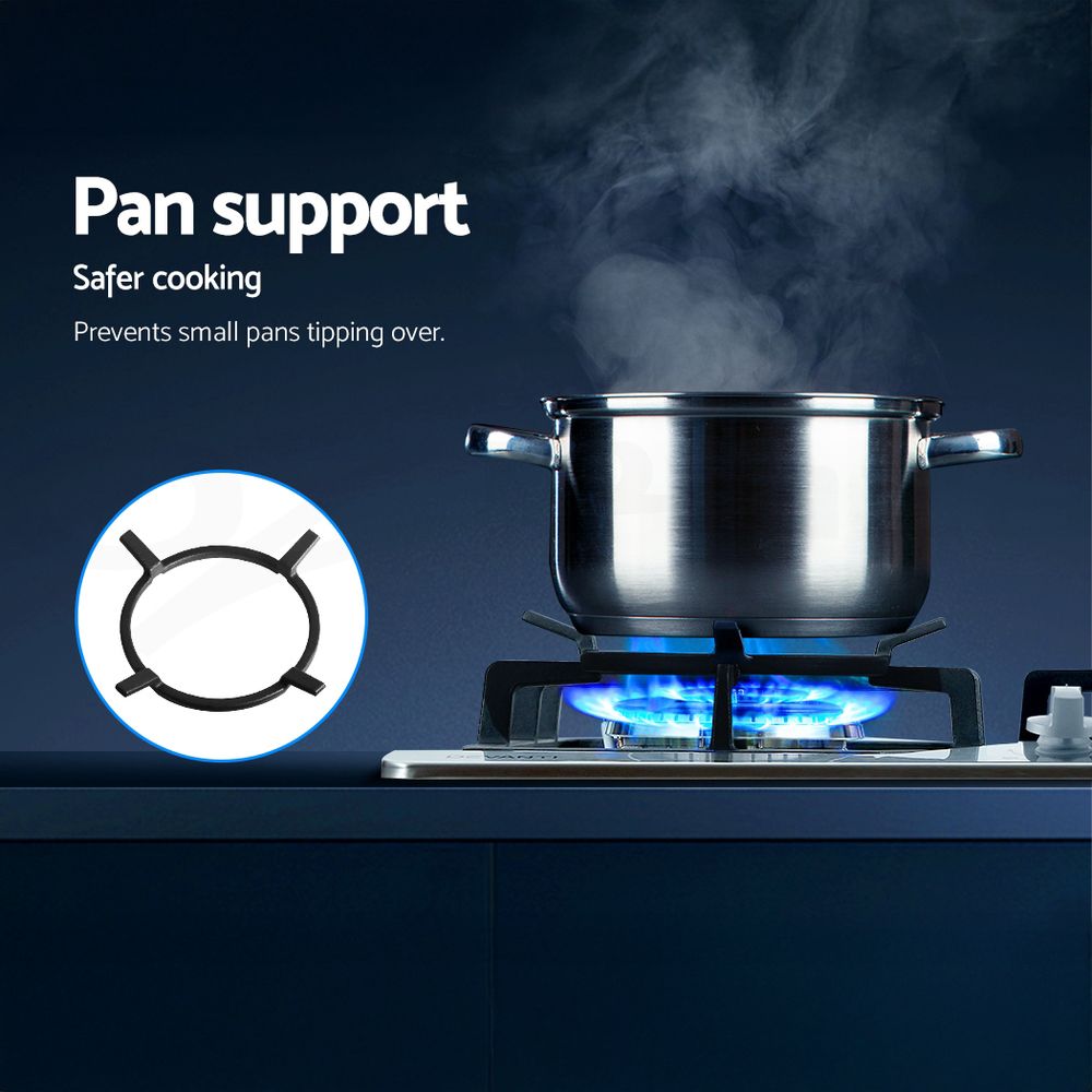 60cm 4 Burner Gas Cooktop (Silver)