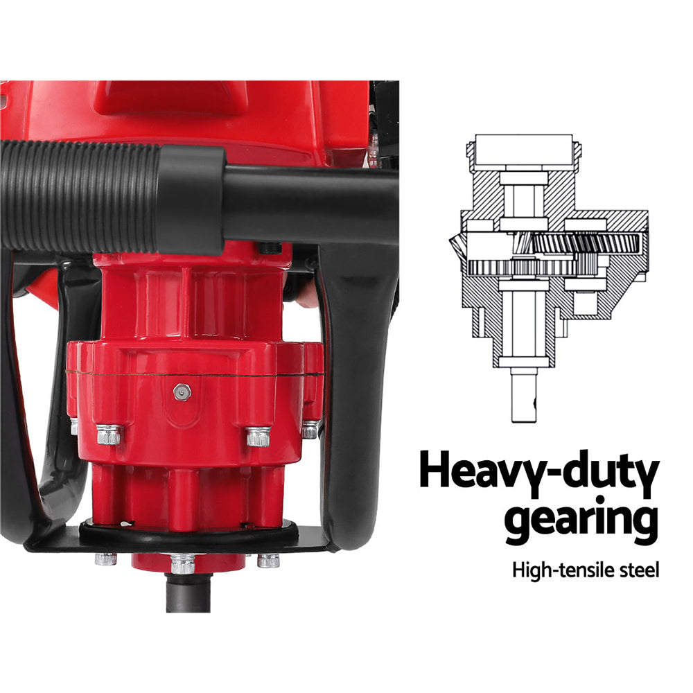 Petrol Post Hole Digger with Auger Bits Kit