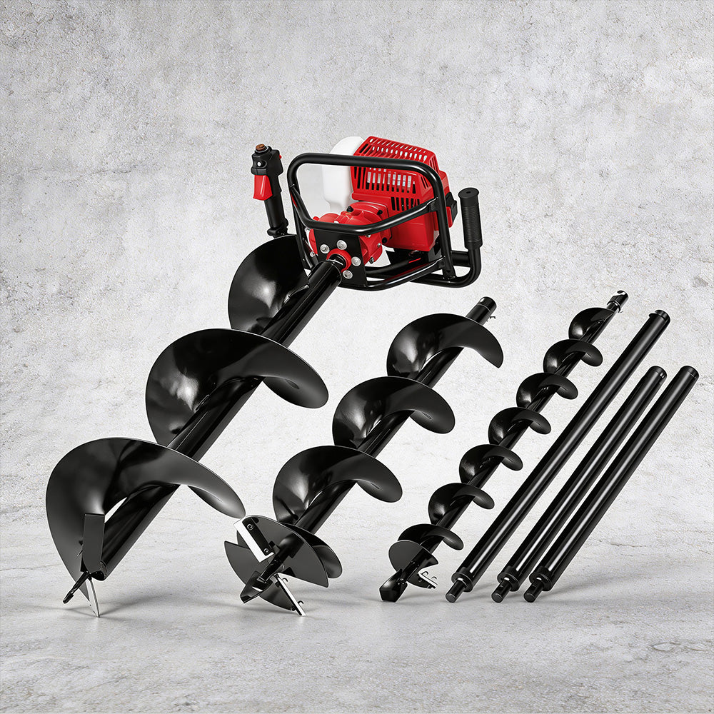 Petrol Post Hole Digger with Auger Bits Kit