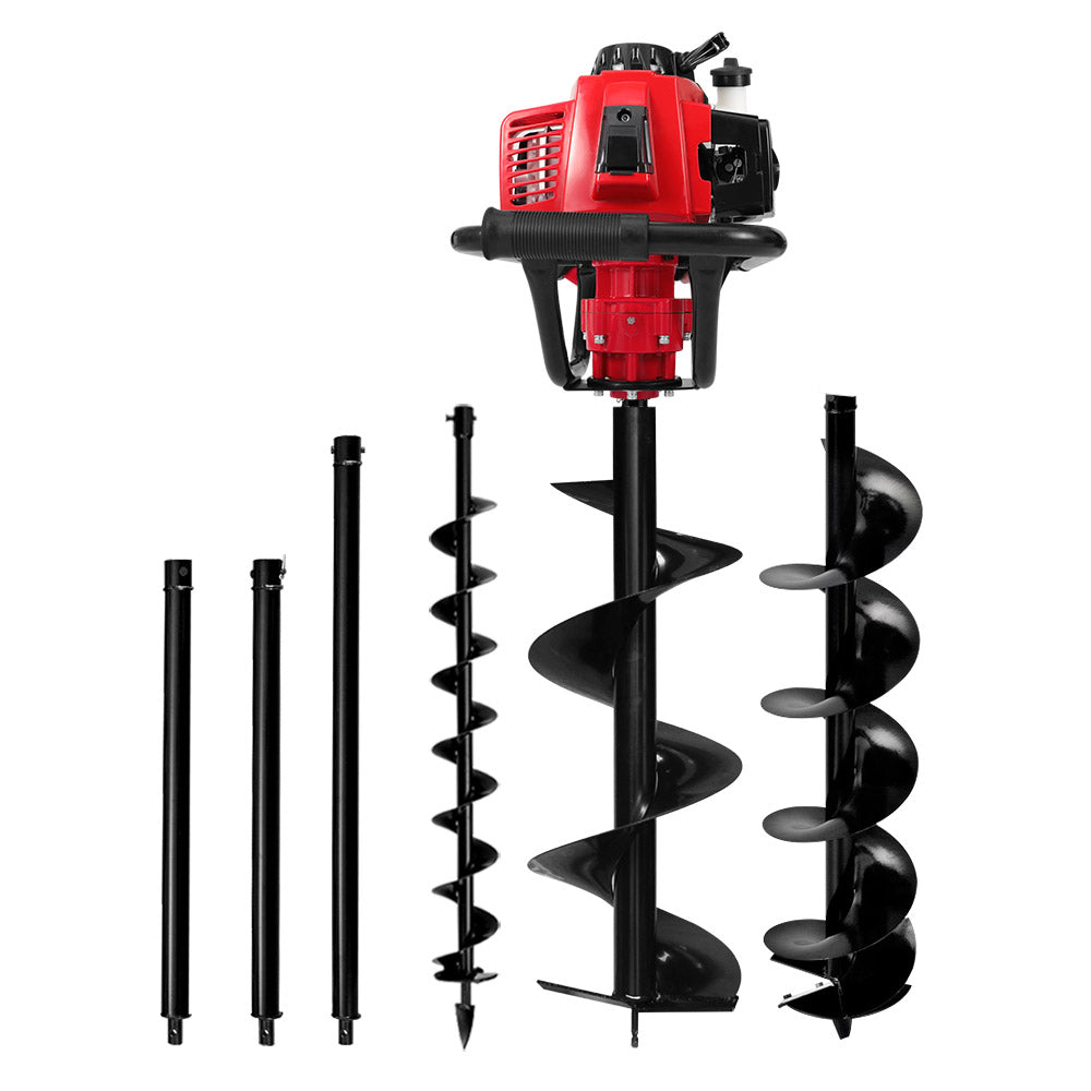 Petrol Post Hole Digger with Auger Bits Kit