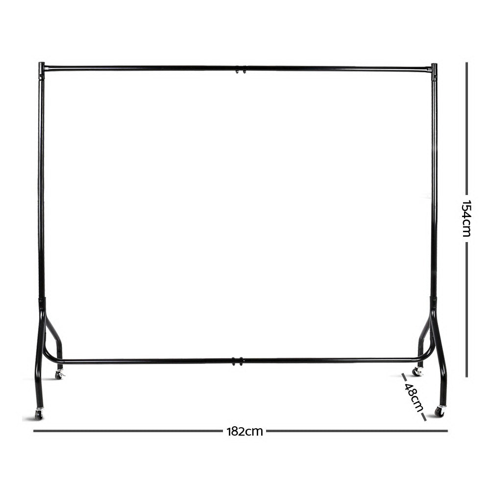 6FT Clothes Rack Airer with Wheels
