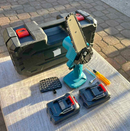 6" Mini Cordless Electric Chainsaw 2X Battery Powered Wood Cutter Rechargeable
