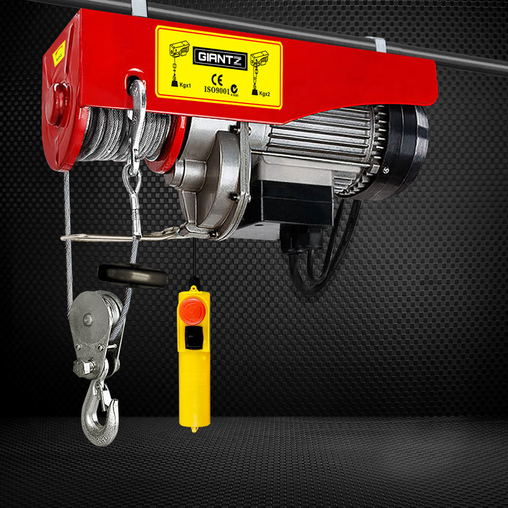 Electric Hoist Winch, 400/800kg Capacity (20m Cable)