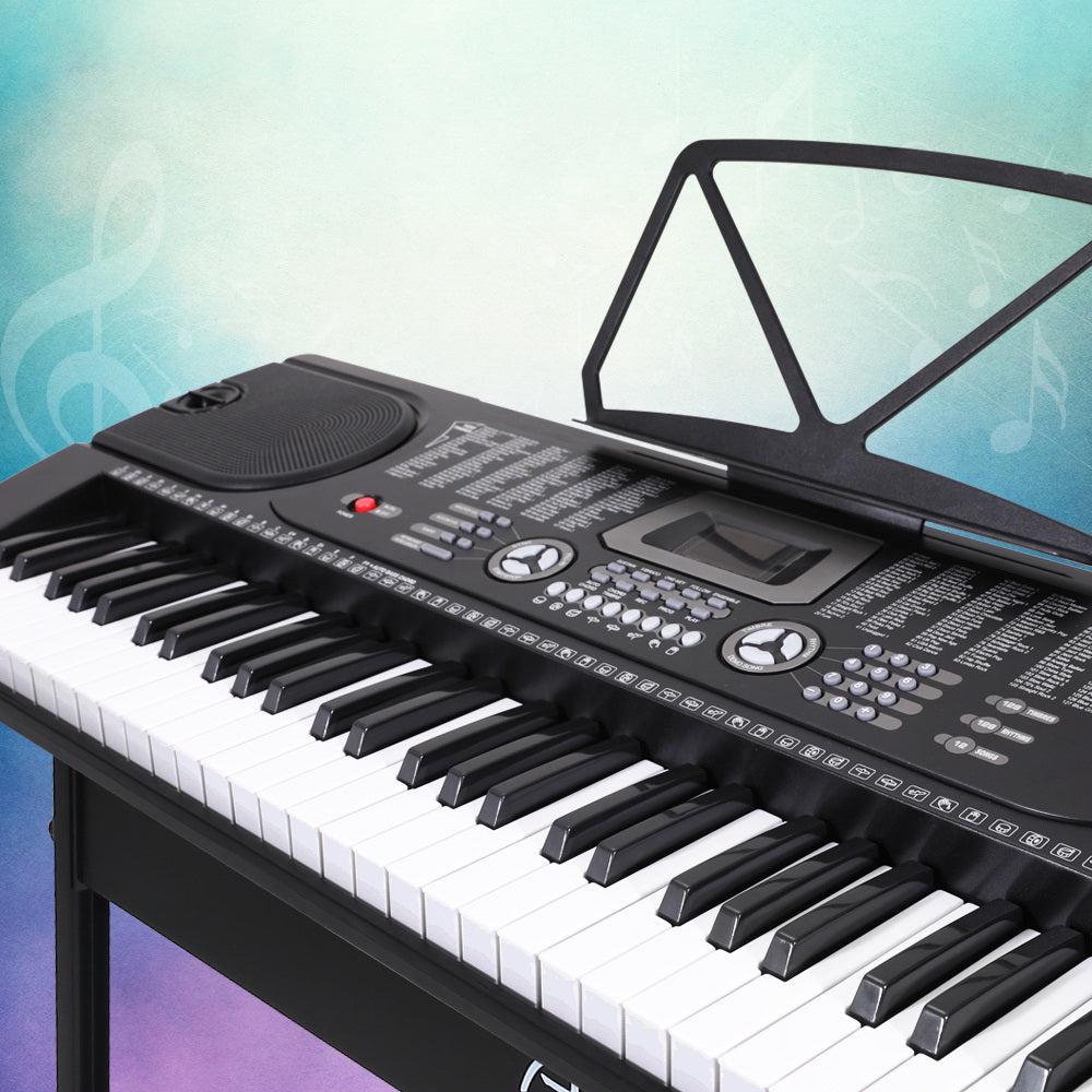 61 Key Electronic Piano Keyboard with Stand (Black)