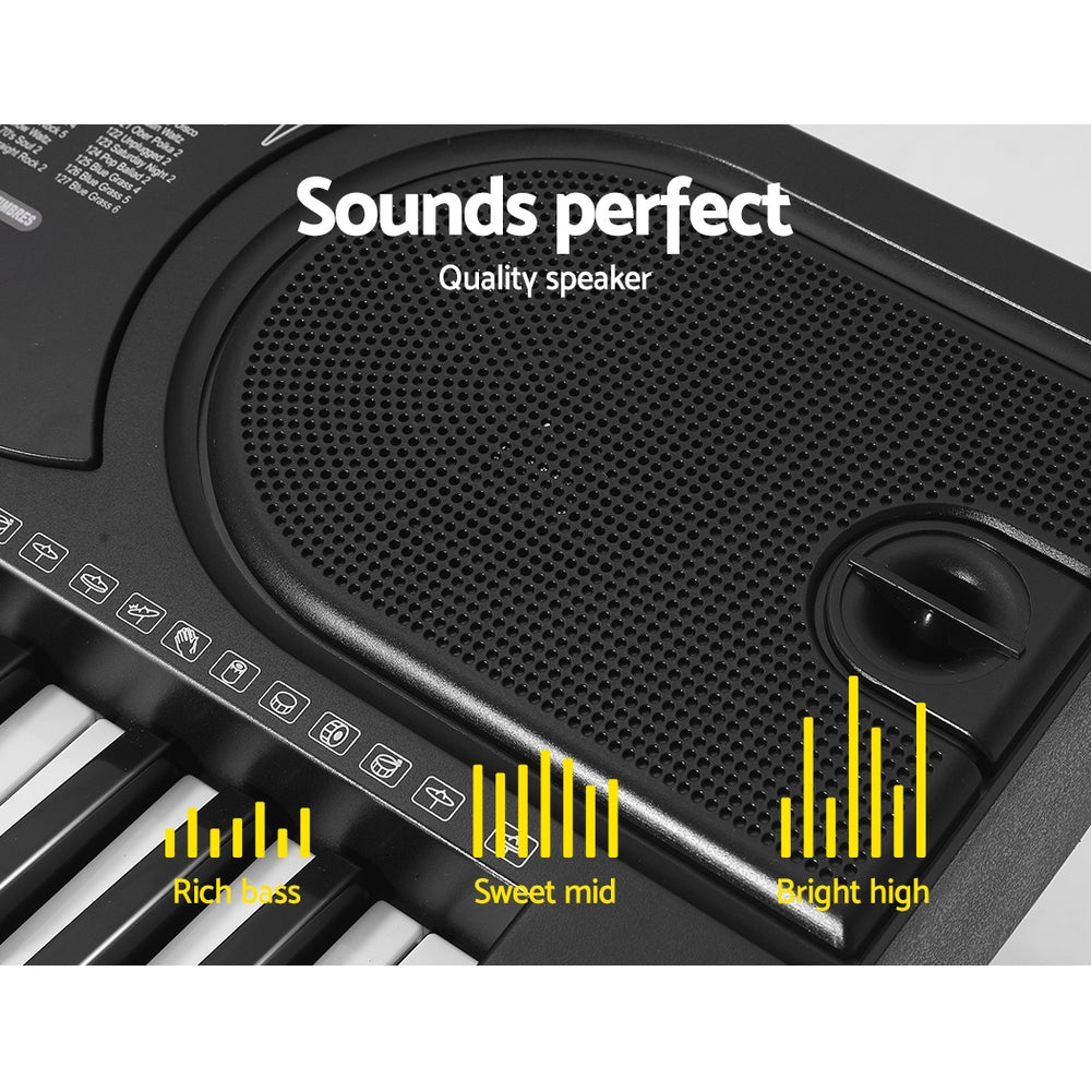 61 Key Electronic Piano Keyboard with Stand (Black)