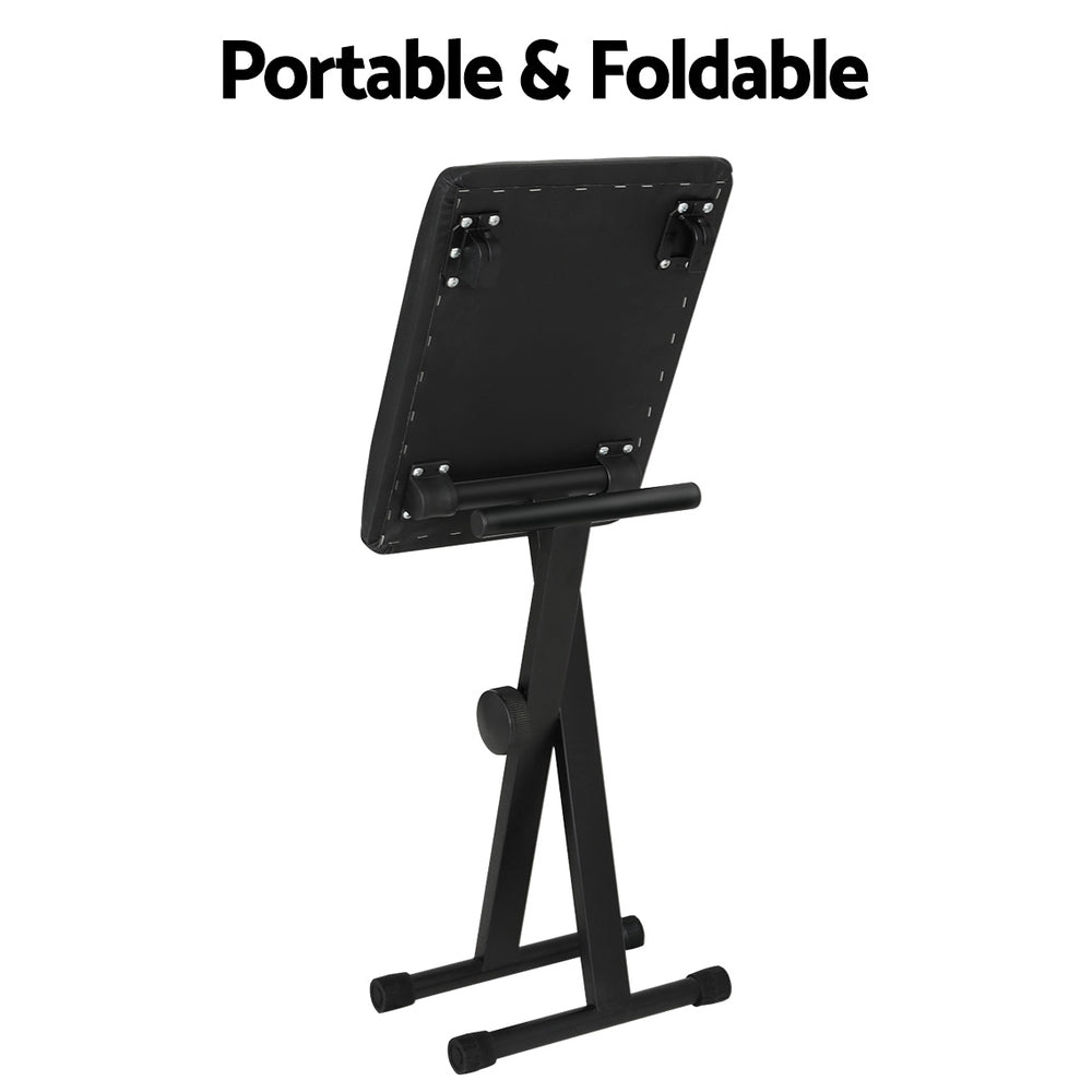 Adjustable Height Piano Stool (Black)