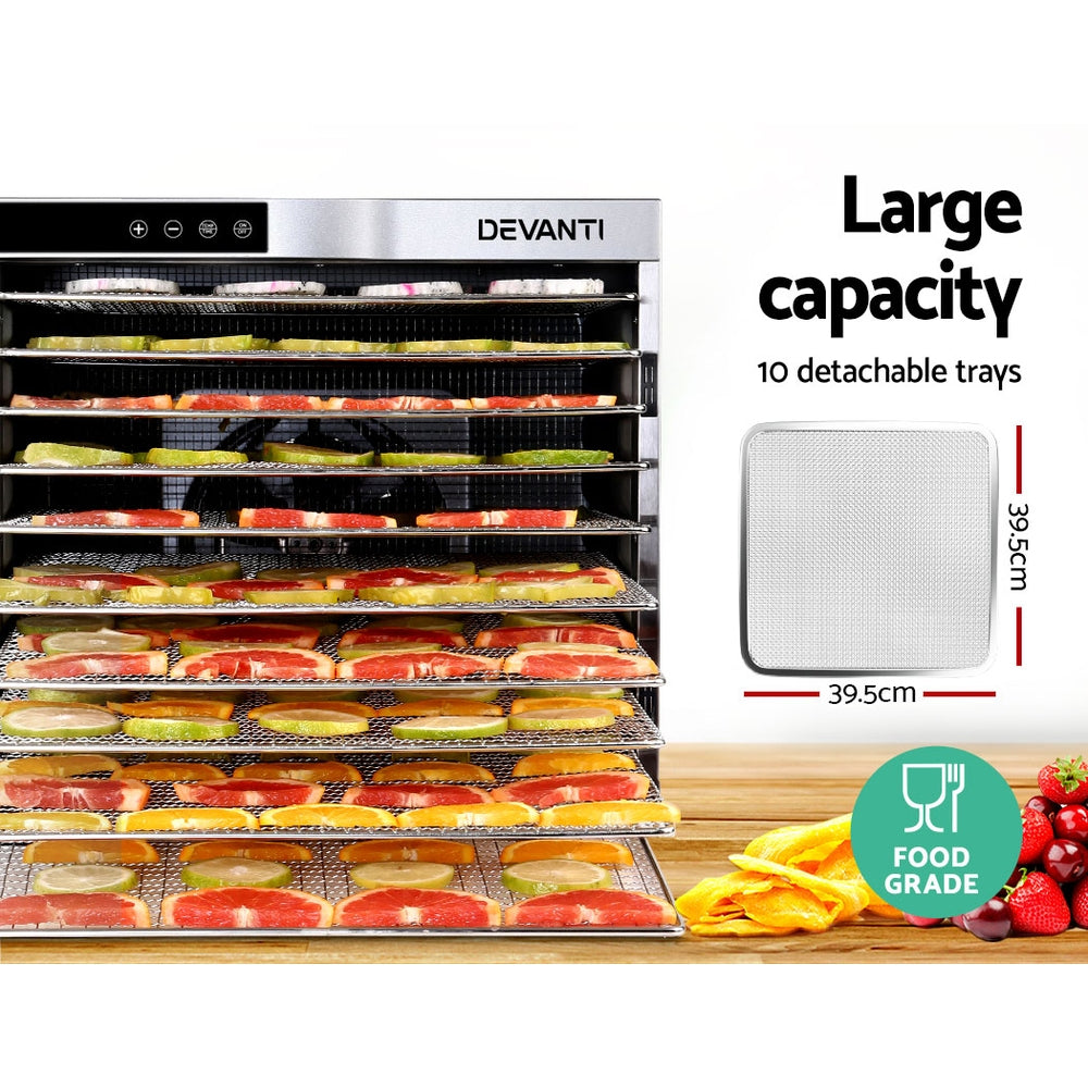 10 Tray Stainless Steel Food Dehydrator