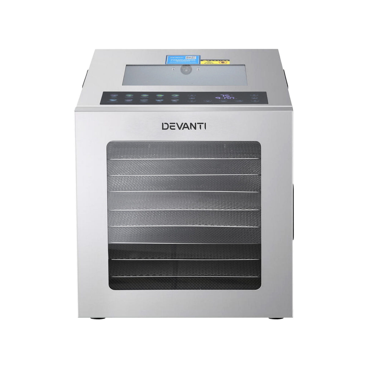 10 Tray Food Dehydrator with Glass Door, 850W