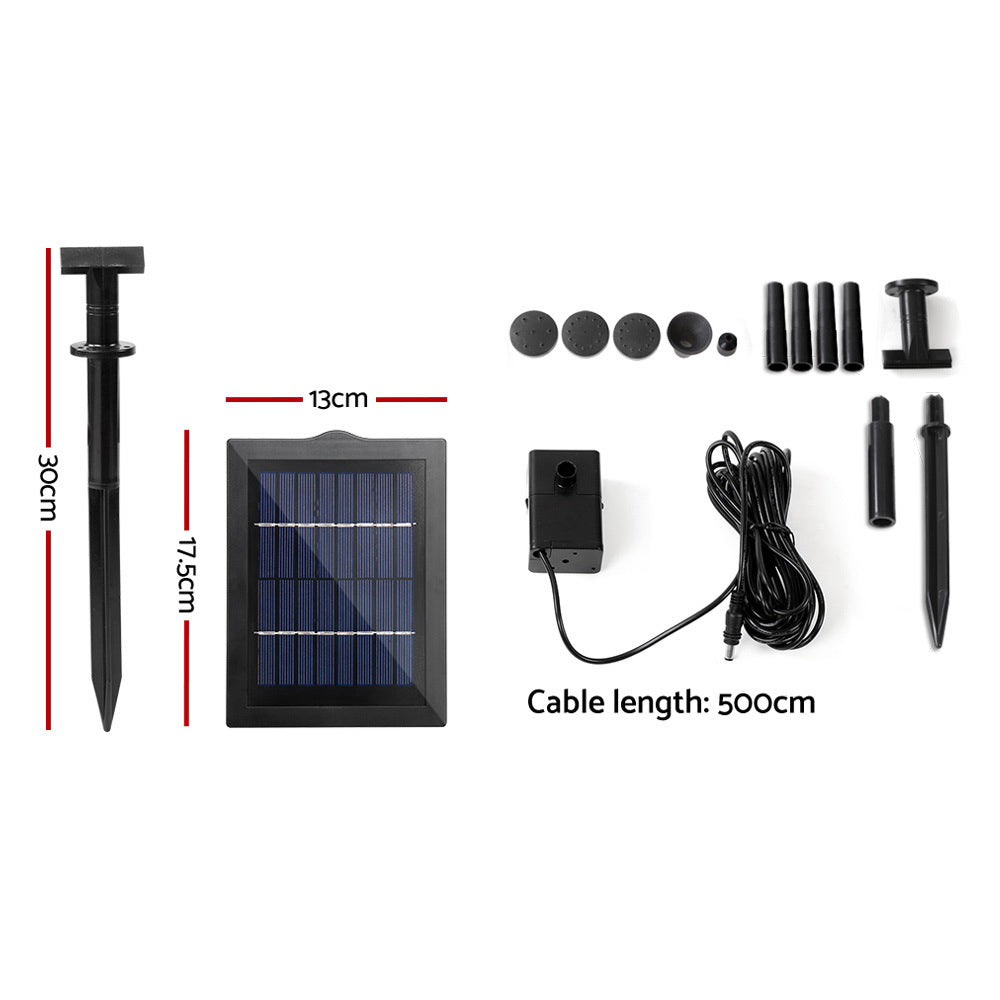 Solar Submersible Pond Fountain Pump, 4FT