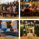 ✅100M Festoon Lights LED String Light Christmas Wedding Waterproof