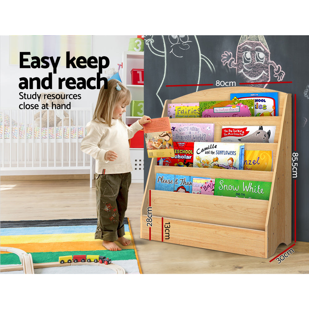 5-Tier Kids Bookshelf & Magazine Organiser
