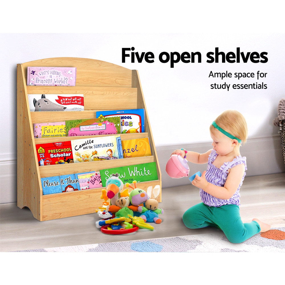 5-Tier Kids Bookshelf & Magazine Organiser