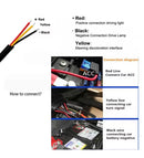 2 x 60cm Car LED DRL Daytime Running Lights Flexible Strip Light White to Yellow