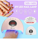 120W Nail Lamp UV LED Light Professional Nail Polish Dryer Art Gel Curing Device