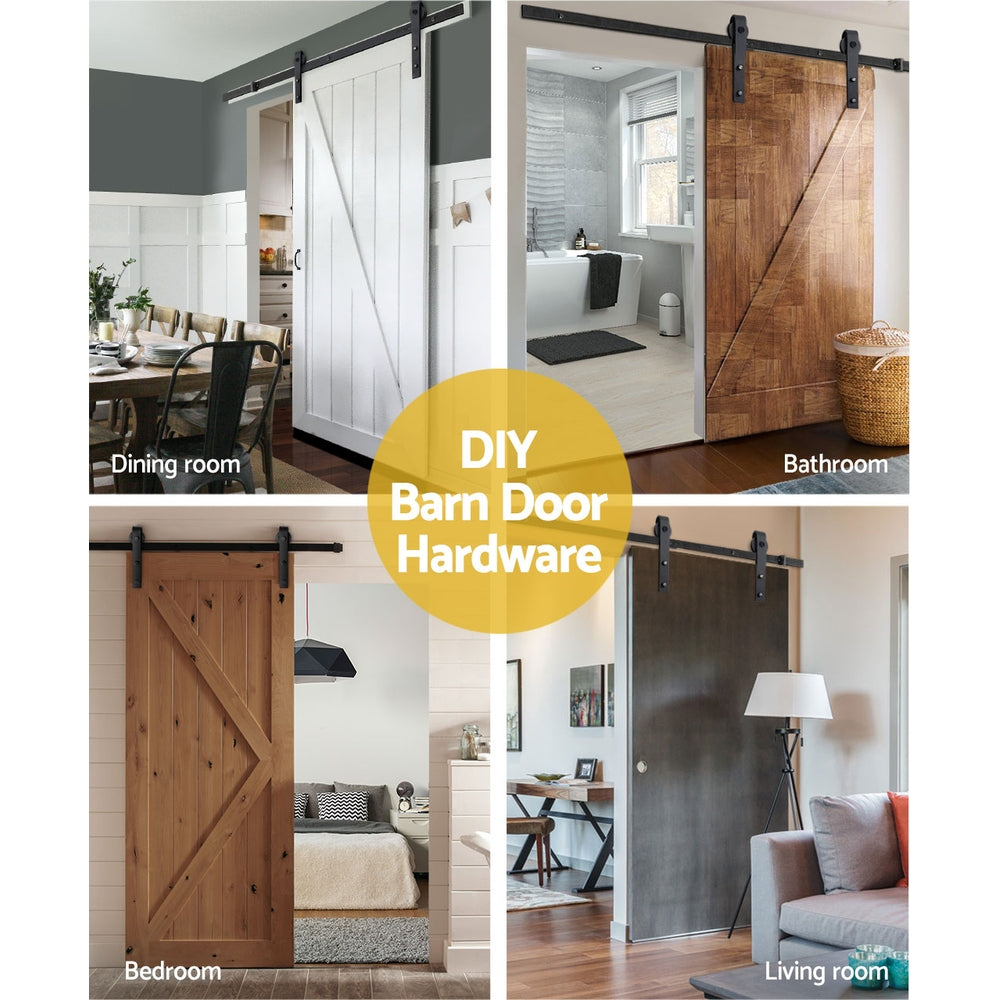 Sliding Barn Door Hardware Track Set, 1.83m