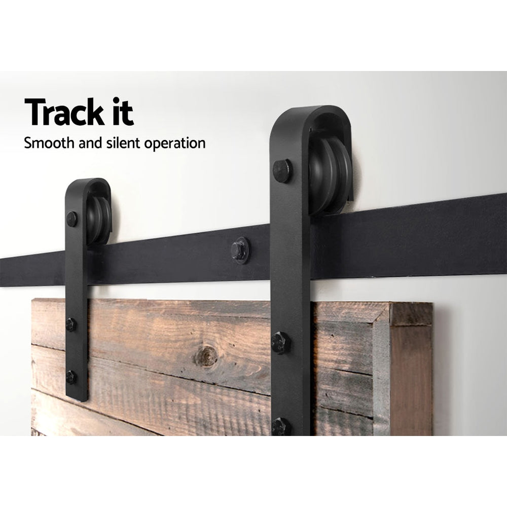 Sliding Barn Door Hardware Track Set, 1.83m