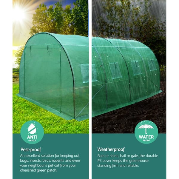 Greenhouse 4x3x2M Green House Tunnel Plant Garden Shed