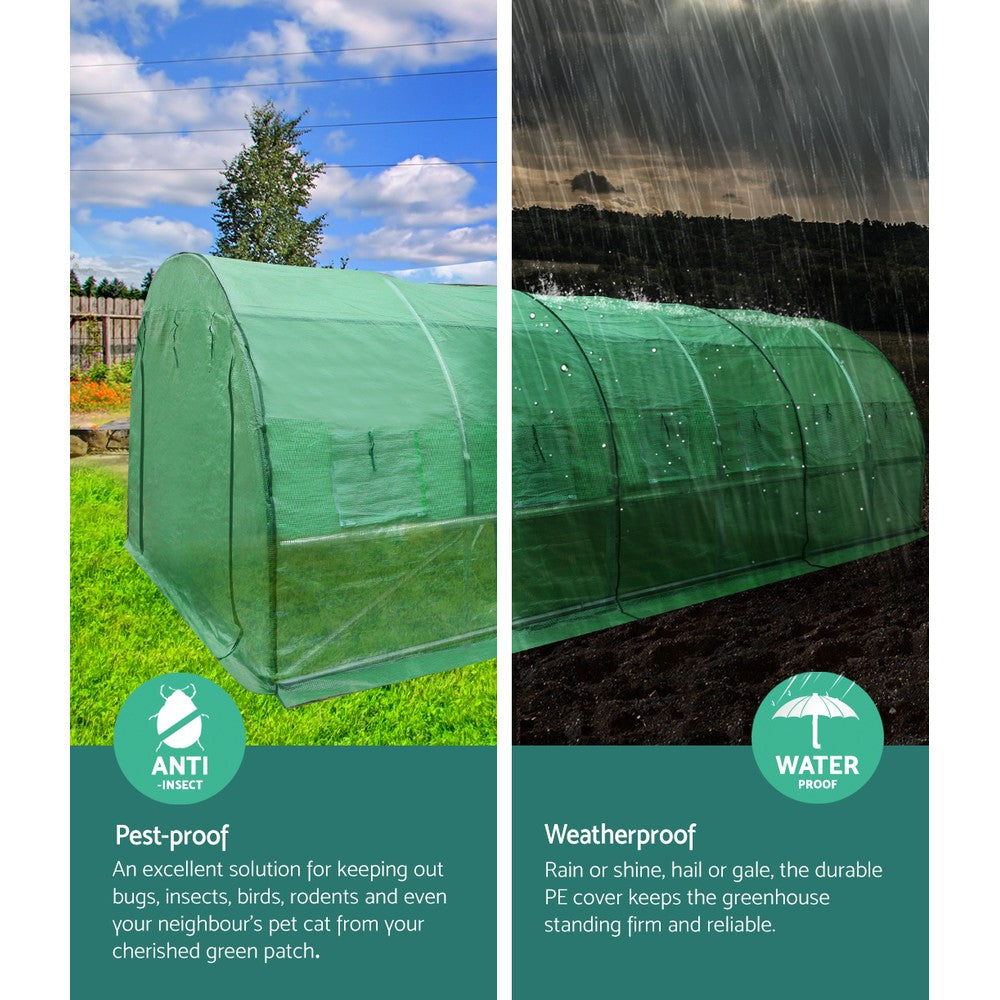 Walk-In Greenhouse Tunnel, 6 x 3 x 2m