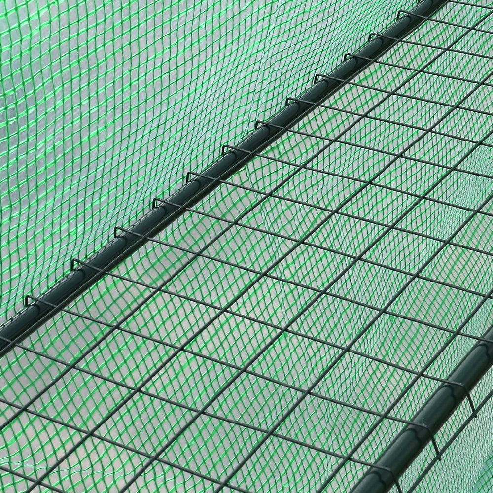Walk-In Greenhouse Tunnel with 8 Shelves, 1.4 x 1.55 x 2m